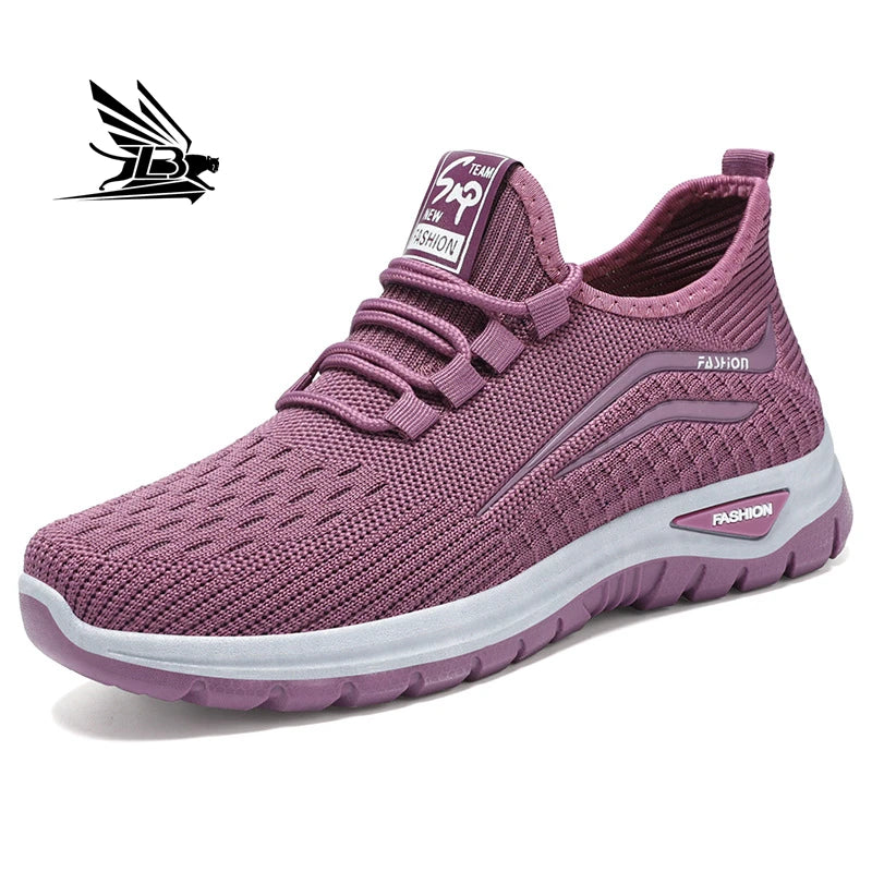 Women's Lightweight Breathable Mesh Running Shoes Soft Sole Casual Sneakers for Walking