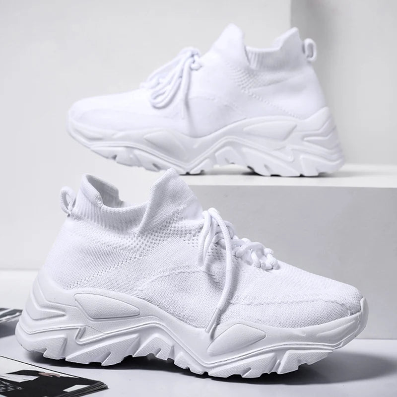 Latest Size 35-45 Men's Women's Sneakers Casual Shoes Mesh Breathable Outdoor Running Shoes Lightweight Chunky Sneaker