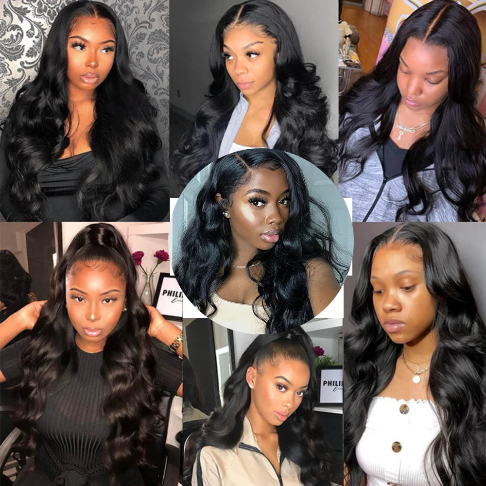 Body Wave Human Hair wigs 13x6/4 Transparent Lace Front Wigs HD Lace Frontal Wigs Body Wave 30 inches 4x4 Human Hair Lace Wigs