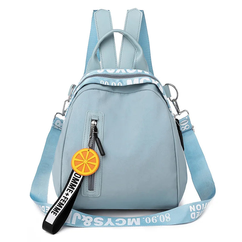 Women backpack casual letter multi-function multi pocket travel backpacks female school bag for teenage girl shoulder bags small
