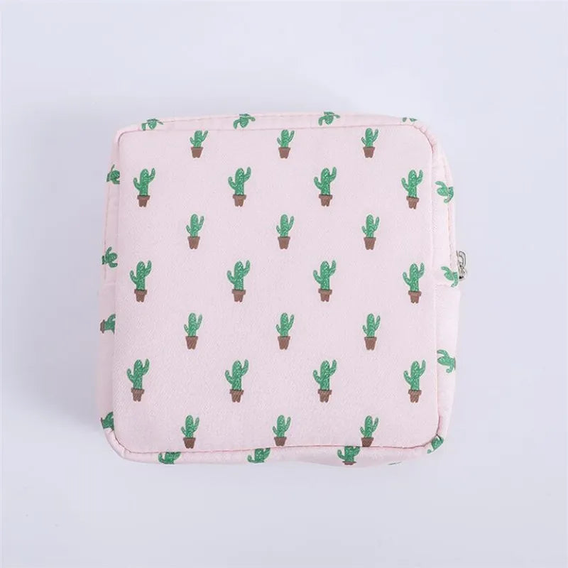 Fashion Women Small Cosmetic Bags Travel Mini Sanitary Napkins Make Up Coin Money Card Lipstick Storage Pouch Purse Bags