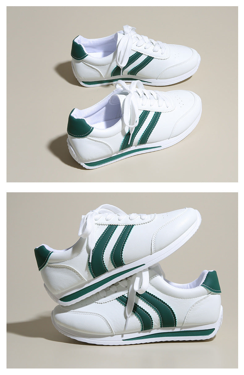 2025 Spring and Autumn New Forrest Gump Shoes Breathable Sports Casual Shoes Running Shoes Soft Sole Lightweight White Shoes Cross-Border Large Size