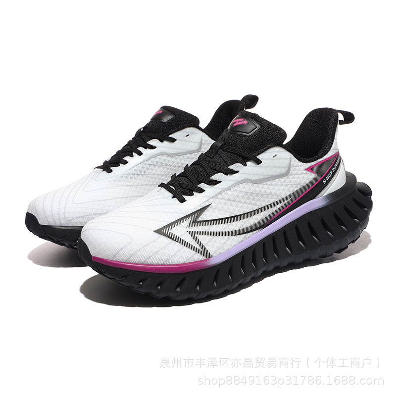 Running Shoes Men's Shoes 2025 New Breathable Mesh Sports Carbon Plate Running Shoes Increased Wear-Resistant Versatile Casual Shoes