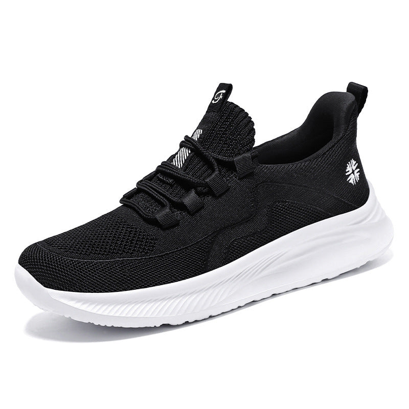 Summer New Style Walking Shoes, Shallow-Mouthed Women's Shoes, Casual Running Shoes, Comfortable Mom Shoes, Breathable Middle-Aged and Elderly Sports Shoes