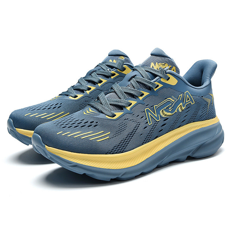 2025 New Spring and Autumn Simple Men's Easiest for Match Lightweight Casual Plaid Running Shoes Fashionable and Trendy Sports Shoes