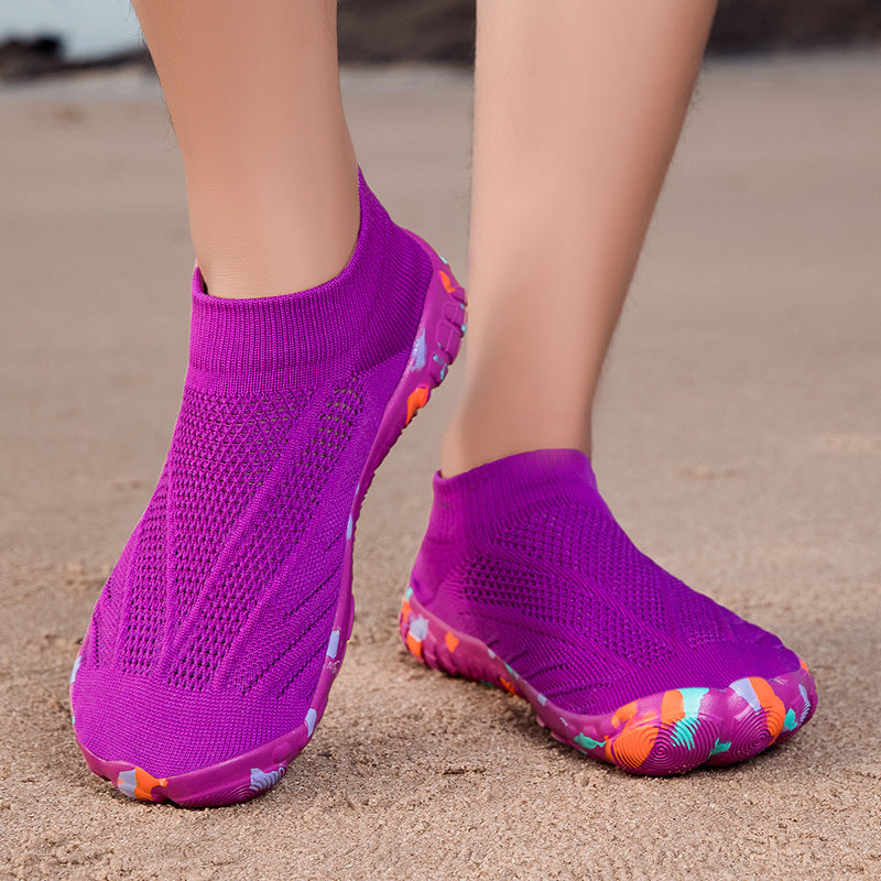 Indoor Fitness Shoes for Men and Women, Skipping Rope Shoes, Shock-Absorbing Soft-Soled Treadmill Shoes, Aerobics Squat Shoes, Non-Slip Comprehensive Training Shoes