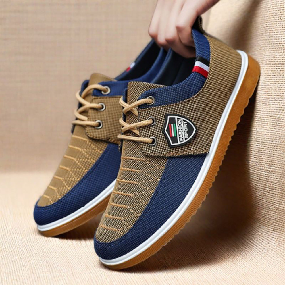 Breathable and Wear-Resistant Work Shoes, New Autumn Running Shoes, Lightweight Rubber Sole, Versatile Cloth Shoes for Drivers, Men's Shoes
