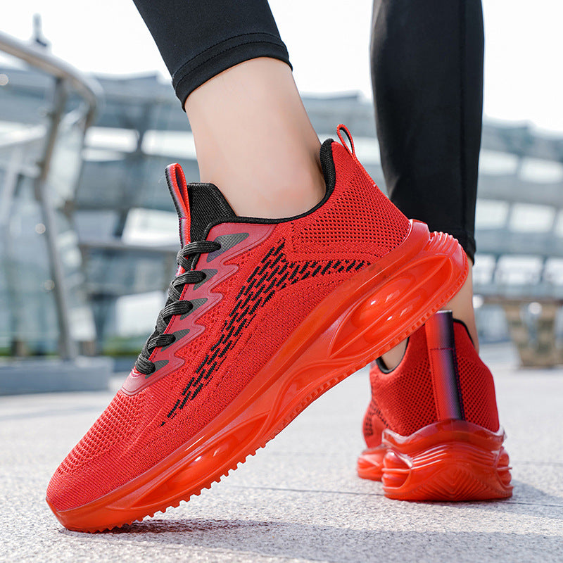 Men's Sports Shoes 2025 New Model Full-Length Air-Cushioned Running Shoes Men's Non-Slip Shock-Absorbing Casual Fashion Trendy Dad Shoes Men