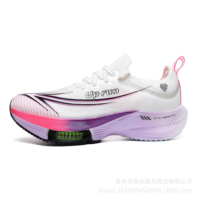 Up Run2026 New Air-Cushioned Sports Shoes for Spring, Men's and Women's Professional Physical Examination Marathon Racing Carbon Plate Running Shoes