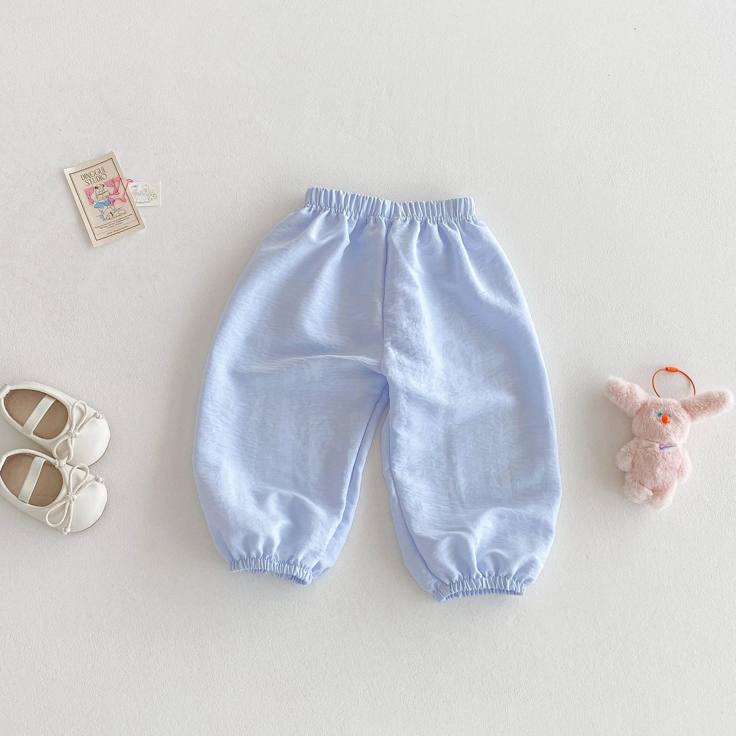 Summer Solid Color Children's Anti-mosquito Pants Loose Casual Bloomers For Kids Girls And Boys Toddler Costume Thin Trousers