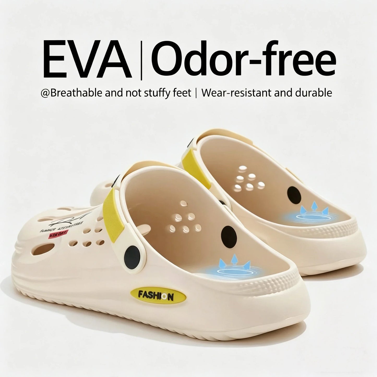 Men's Slip-on Sandals for The Beach Non-Slip Slippers Thick Soft Platform Slide Fashion Comfortable Sandals Slippers Shoes