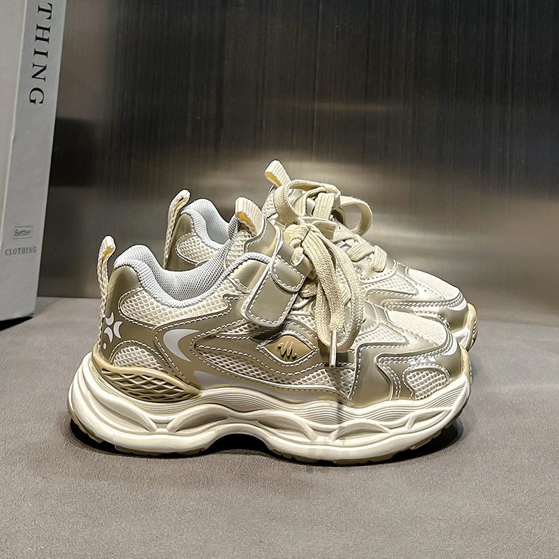 Kids Casual Shoes for Girls Boys 2025 New Non-slip Breathable Mesh Toddler Running Sneakers Fashion Versatile School Sport Shoes
