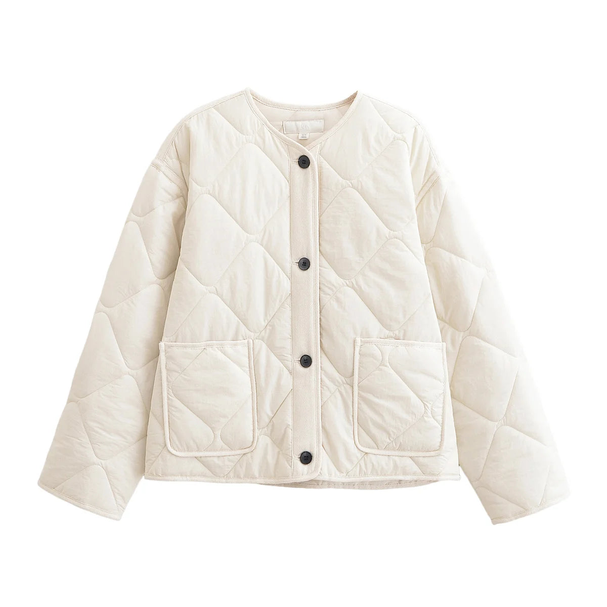 Nlzgmsj Autumn Winter Women's Solid Single-breasted O-Neck Jacket Fashion Long Sleeve Coat Street Casual Short Jacket