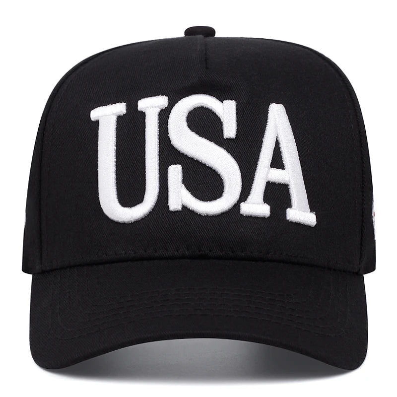 USA embroidered baseball caps, outdoor sports baseball caps BAZAARHUBO