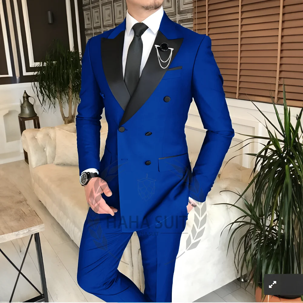Men's Suit Tailored 2-Piece Clothing Fashion Men's Wedding Groom Suits Best Man Dinner Engagement Tuxedo