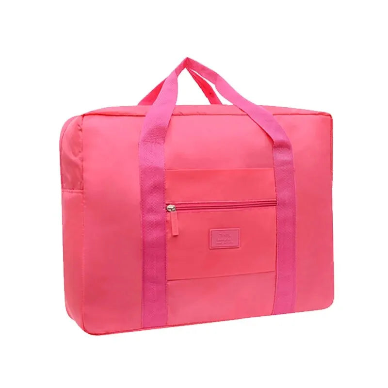 Lightweight Foldable Travel Duffel Bag Unisex Tote Carry-On Luggage for Weekenders Overnight Stays Trips Suitcase Organiser Bags