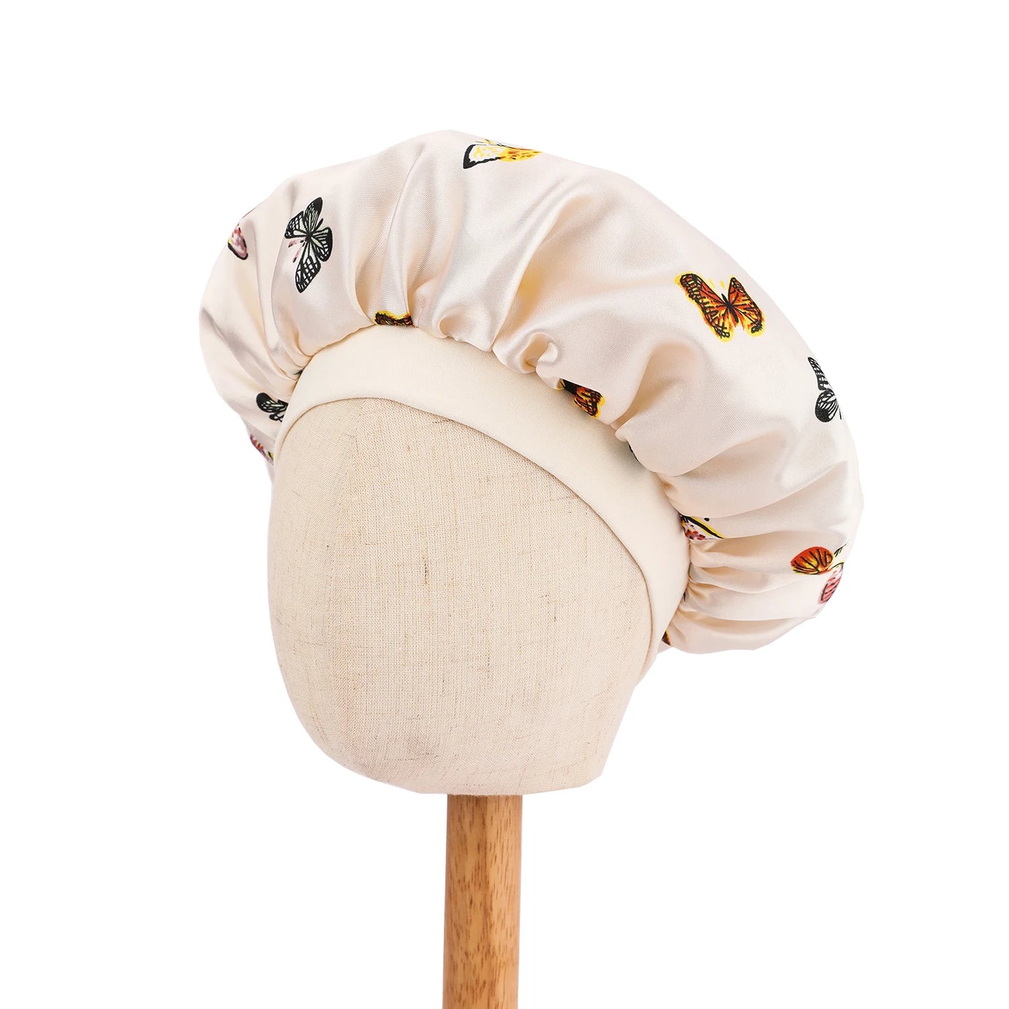Fashion New African Children Adjustable Printing Ankara Satin Bonnet Sleep Cap Baby Kids Satin Bonnet Sleep Hat Silk Shower Cap