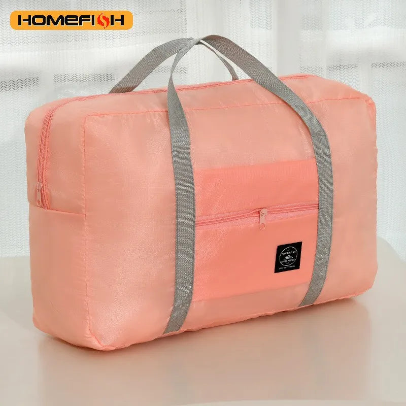 HOMEFISH Travel Bag Folding Travel Storage Bags Boarding Luggage Clothes Handbags Picnic Move House Large Handbag