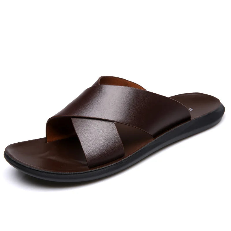 Slippers Men's Summer Outside Cool Slippers Big Size 47 48 Casual Beach Shoes Men Sandals Slippers