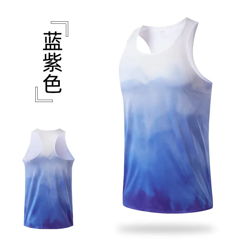 Fitness Vest Men Marathon Lightweight Women Racerback Couple Running Quick Dry Tank Tops Gym Clothing Traning Sports Singlet Man