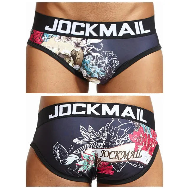 Animal Cartoon Print Men Underwear Nylon Ice Silk Sexy Men Briefs Breathable Slip Cueca Gay Male Panties Underpants Briefs