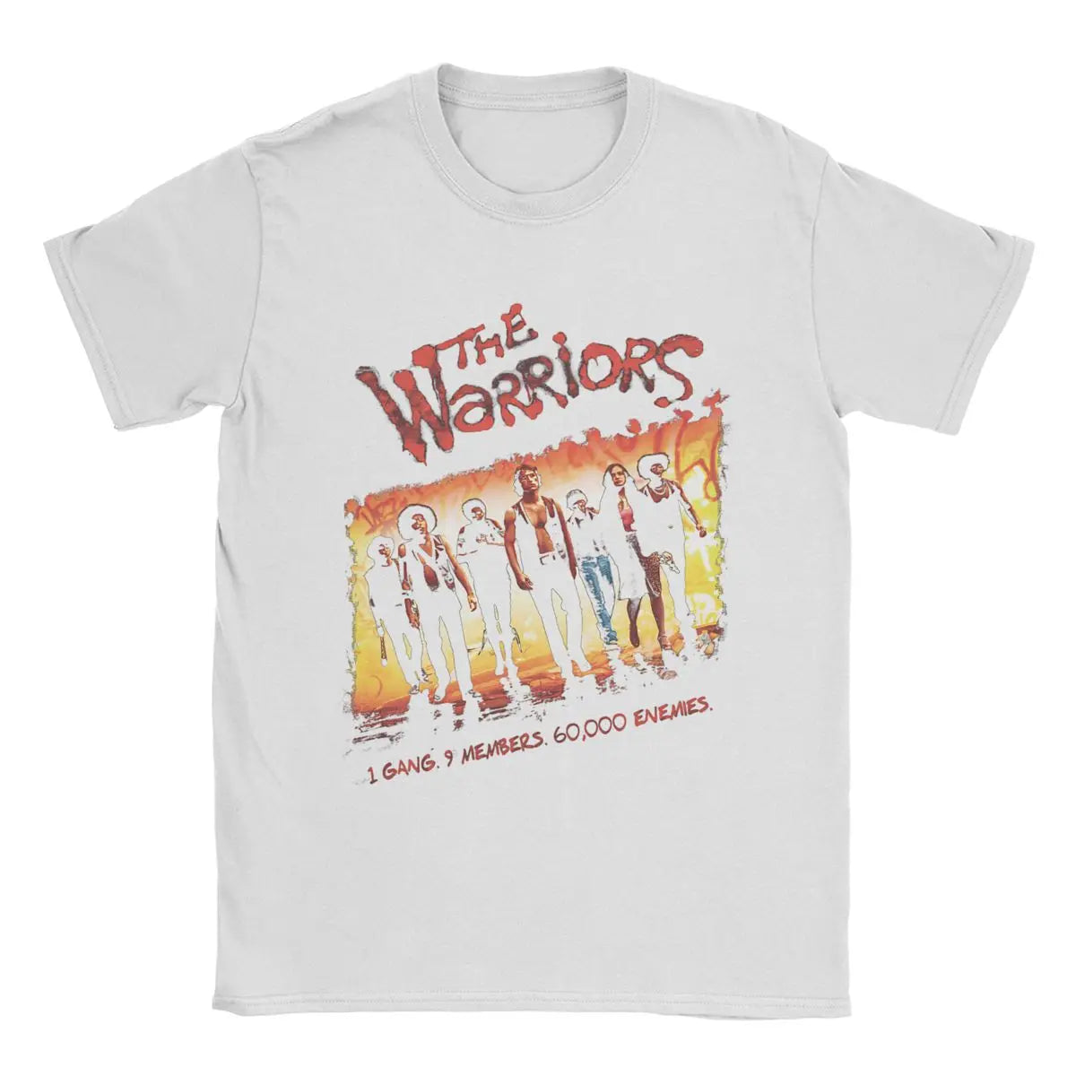 Novelty The Warriors One Gang T-Shirt for Men Crewneck Pure Cotton T Shirts Short Sleeve Tees Graphic Tops