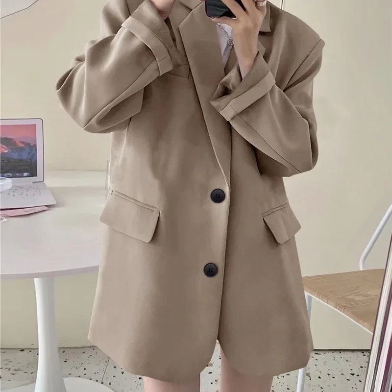 Blazer Woman Spring Summer New Solid Color Suit Jacket Women Korean Fashion Casual Comfortable Suit Woman Clothing Outerwears
