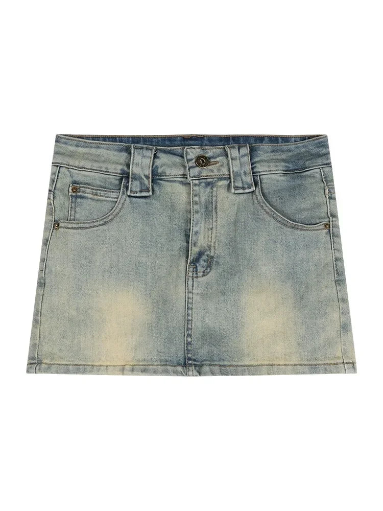 Summer Fashion Street Simple Basic Woman Skirts Retro Chicly Denim Skirt Female Sexy High Waist Slim Tight Hip Women Skirts