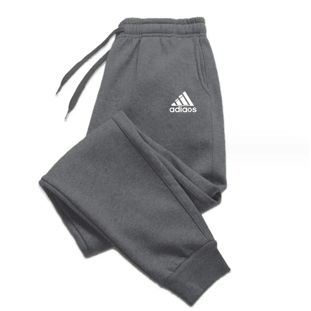 Men's running pants for autumn and winter 2025, Harajuku casual street pants, casual and fashionable fitness sportswear pants