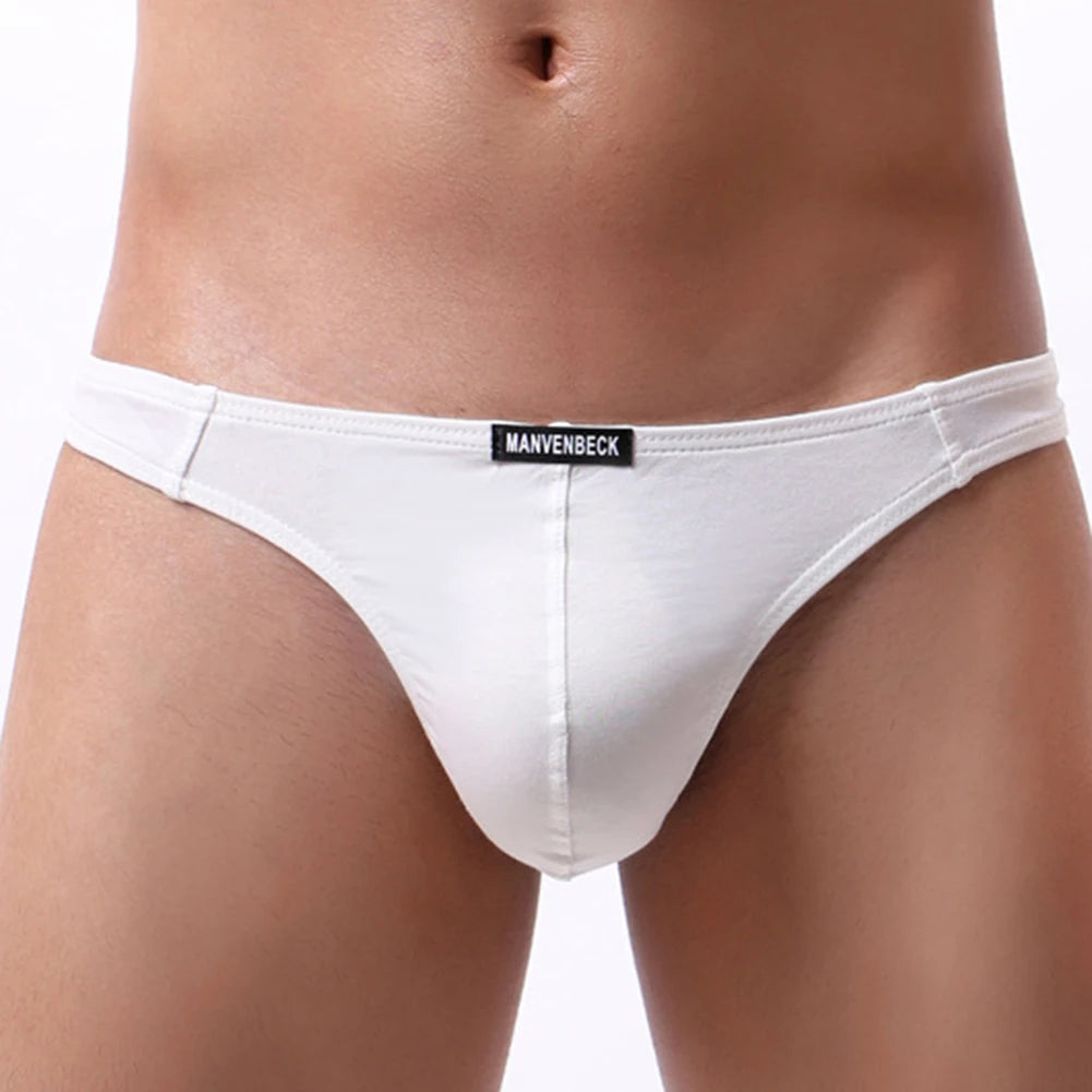 Breathable Thong Cotton Underwear All Seasons Use Bulge Pouch Briefs High Stretch Fabric Night Time For Night Wear