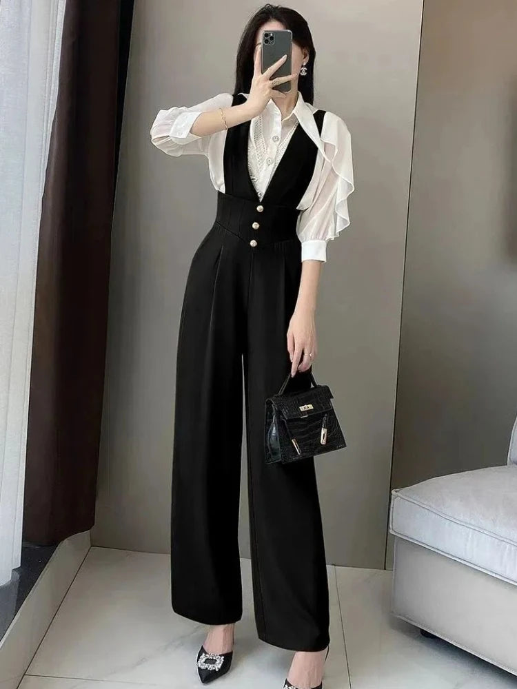 Jumpsuits Women Elegant Office Lady Solid All-match Fashion Simple Leisure Korean Style Comfortable Autumn Design Classic New