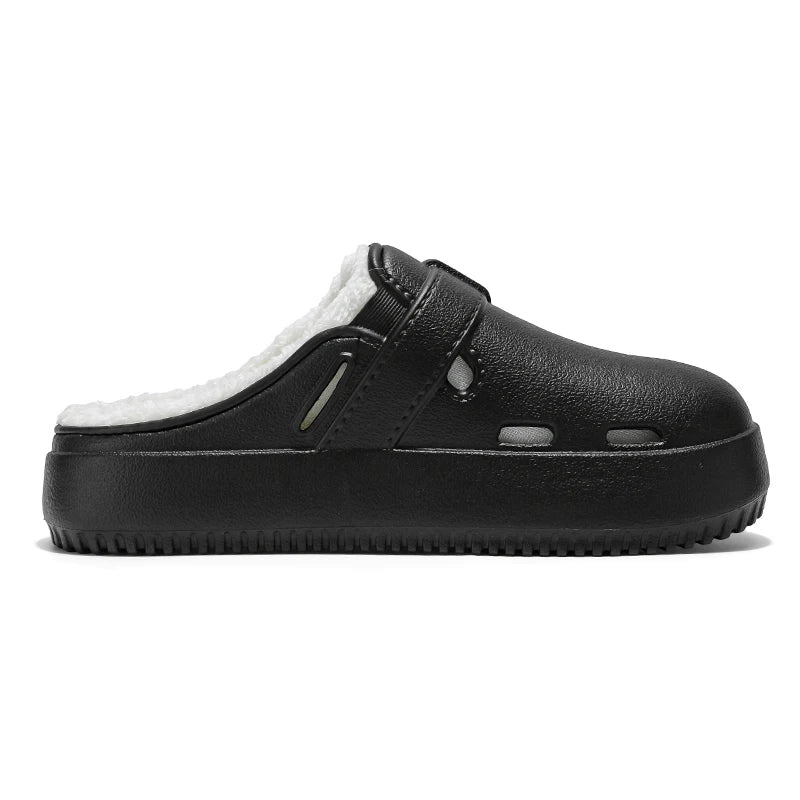Fashion Women Winter Slippers Warm Fur Indoor Shoes Garden Clogs Couple Casual Shoes Luxury Sandals Comfort Home Soft Slippers