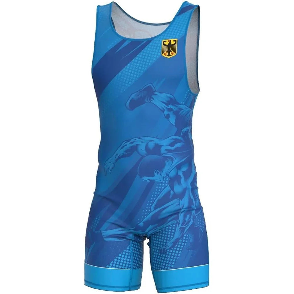 2025 Mens Wrestling Singlet Uniform Advanced Singlets Clothing Train Wrestling Gear Running Speedsuit Sportwear Boxing Tights