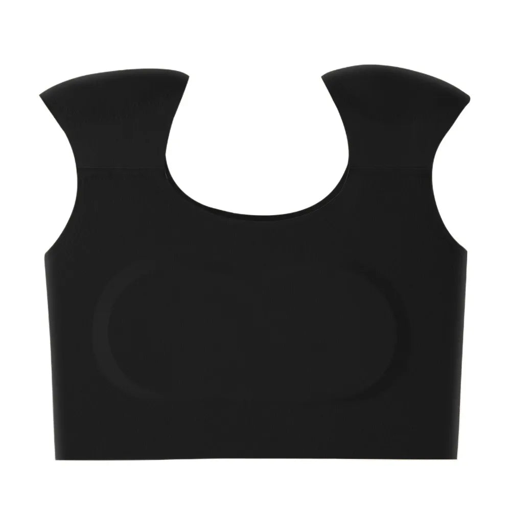 Simple Seamless Right-angle Shoulder Bra Chest Binder Invisible Shoulder Pad Vest Bustier Lingerie Wireless Bra Oversize