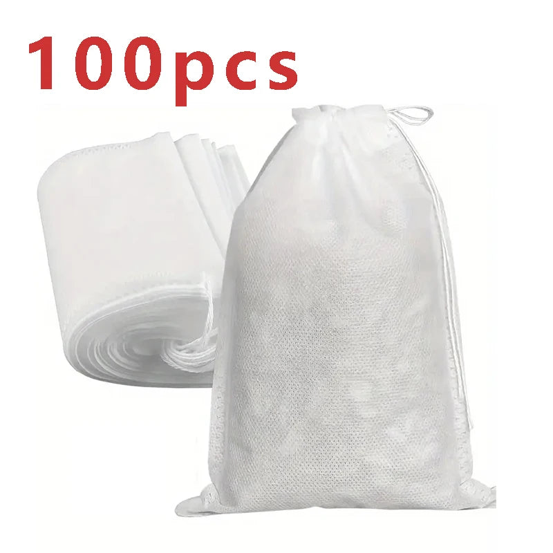 Shoe Dust Covers Drawstring Cloth Storage Bag 50/100pcs Dust Proof Shoe Bag High Heels Boot Organizer Travel Portable Pouch