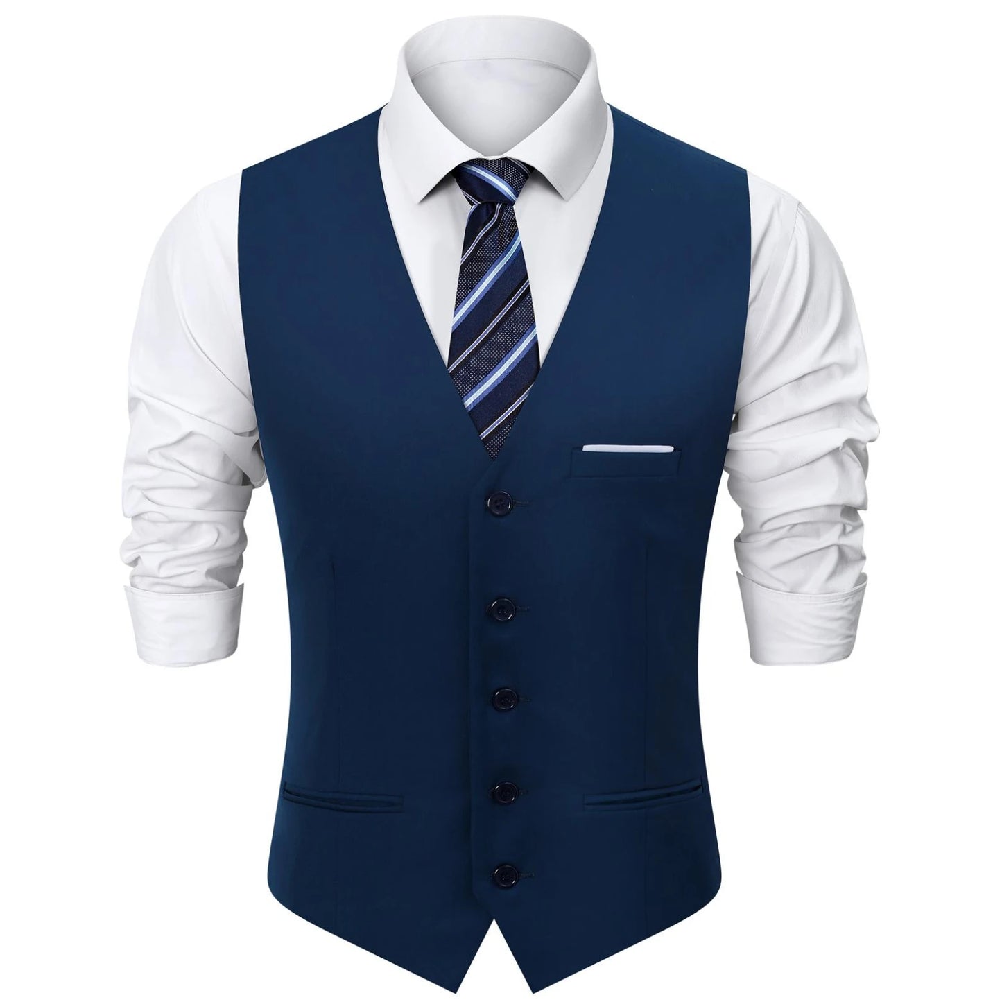 Mens Suit Vest Male Business Formal Wedding Office Birthday Party Outfit Set Easter Church Jacket Black Waistcoat