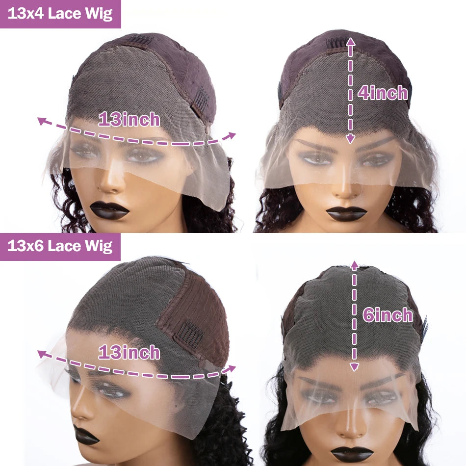 200% Bone Straight 13x6 HD Transparent Lace Frontal Human Hair Wigs Brazilian 30 40 Inch 13x4 Front Wig For Women Pre Plucked