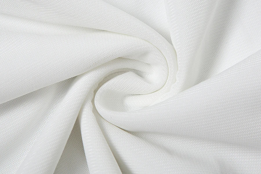 Sylcue White Sweet Gentle Mature Sexy Beautiful Summer Street Out Women'S Thin Perspective Tassel Design Long Sling Dress