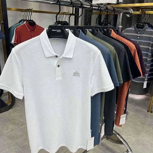 100% pure cotton high-end short sleeve men's polo shirt summer designer luxury brand embroidered Paul T-shirt fashion men's wear