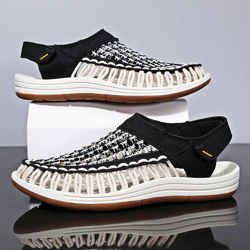 Summer Hand-woven Men's Sandals Fashion Men Casual Shoes Brand Designer Sneakers High Quality Outdoor Beach Sandals Men Shoes