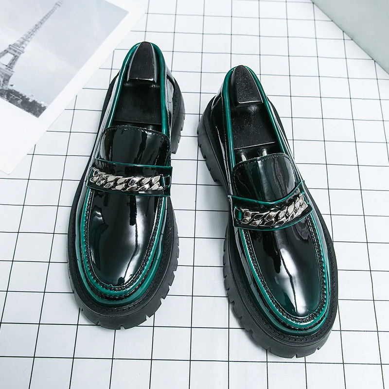 2024 classic leather men's casual leather shoes men wedding leather business men's dress pointed casual youth British style