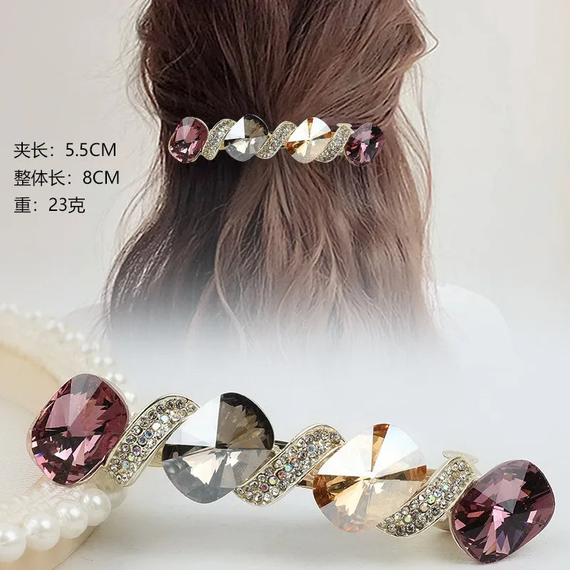 Fashion trendy Large spring hair clips accessories for women clip with a high-end feel and a ponytail hairpin girls hair pin BAZAARHUBO