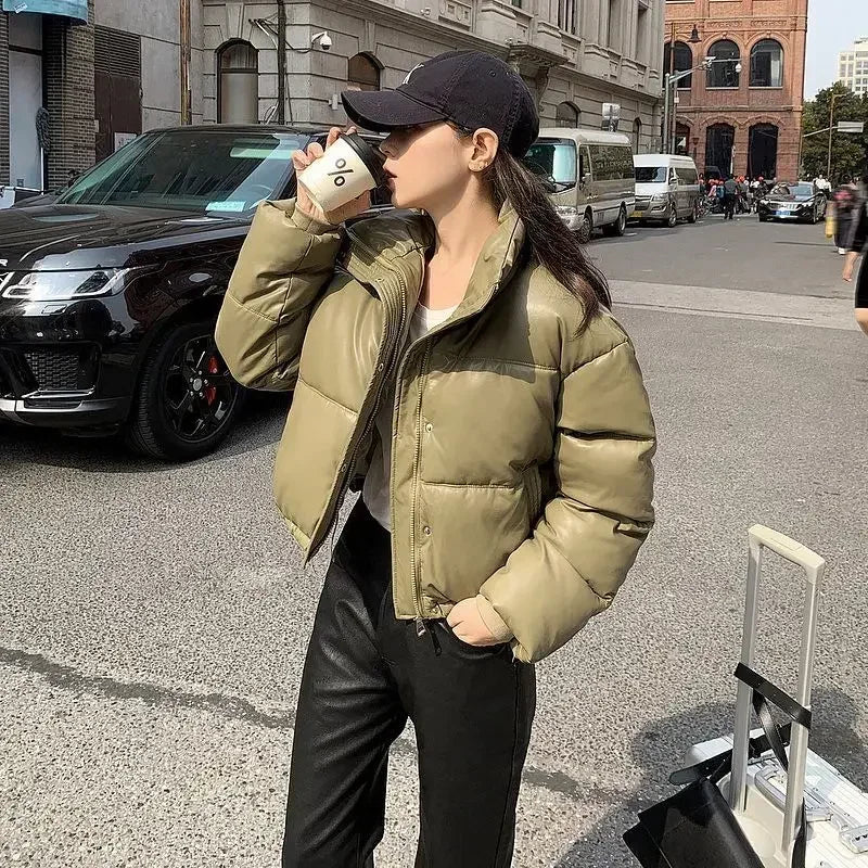 Down Coats for Women Loose Casual Parkas Woman Solid Color Winter Clothes 2025 Jackets Thick 2025 Trend Demi-season High Quality