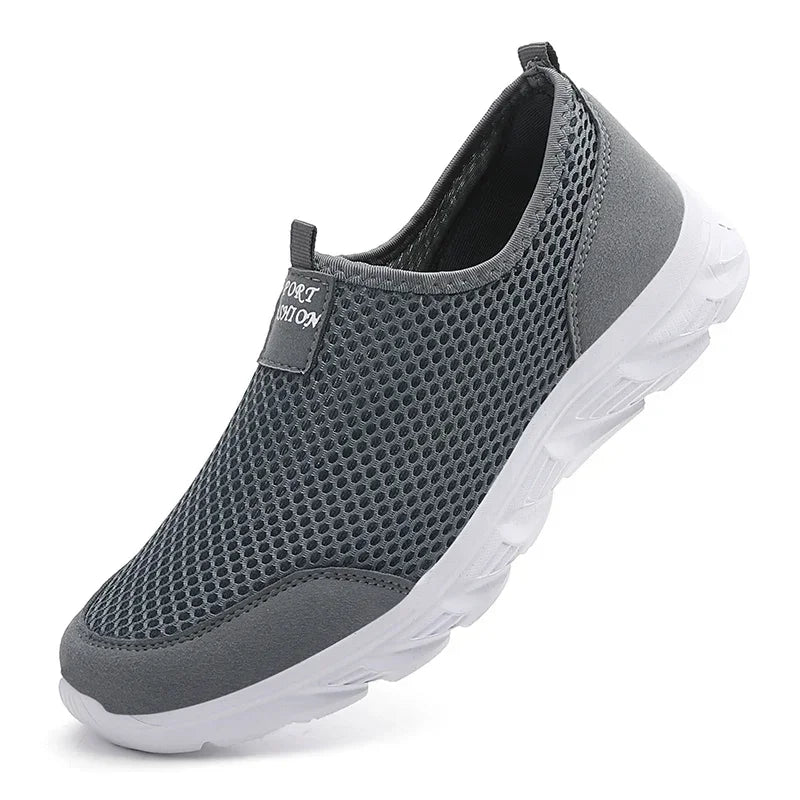 MAEDEF Sneakers Men Summer Casual Shoes Men Mesh Breathable Outdoor Non Slip Sports Shoe Slip on Loafers for Men Plus Size 38-46