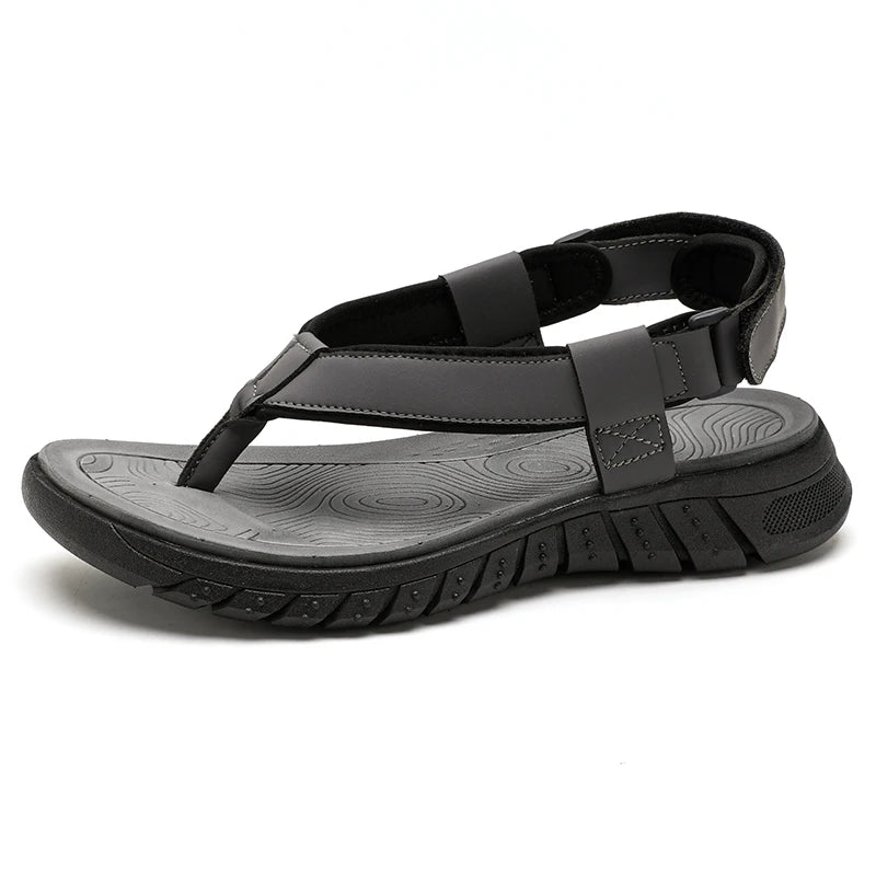 Men's simple casual sandals summer outdoor anti slip wear-resisting comfort beach shoes breathable fashion male walking slippers