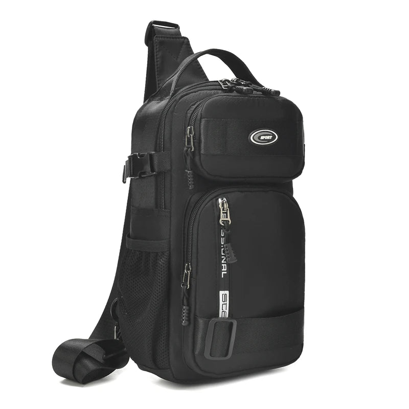 Large Capacity Men's Waist Packs Crossbody Bag High Quality Light Oxford Chest Pack Fashion Casual Men's Handbag Shoulder Bag
