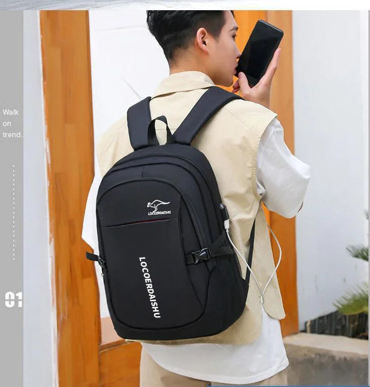 Men's and women's large-capacity trendy outdoor travel casual backpacks and schoolbags, airplane cabin backpacks