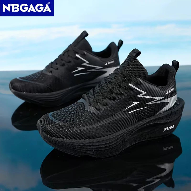 Men's Running Shoes Breathable Lightweight Non-slip Marathon Sneakers Outdoor Comfortable Athletic Walking Casual Trainers
