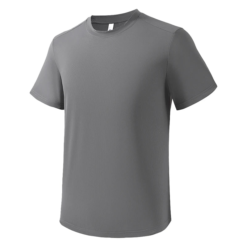 LNGXO Sports T-Shirt Man Trekking Hiking Climbing Running Sports Short Sleeve Tee Stretch Quick Dry T-Shirt Gym Sportswear
