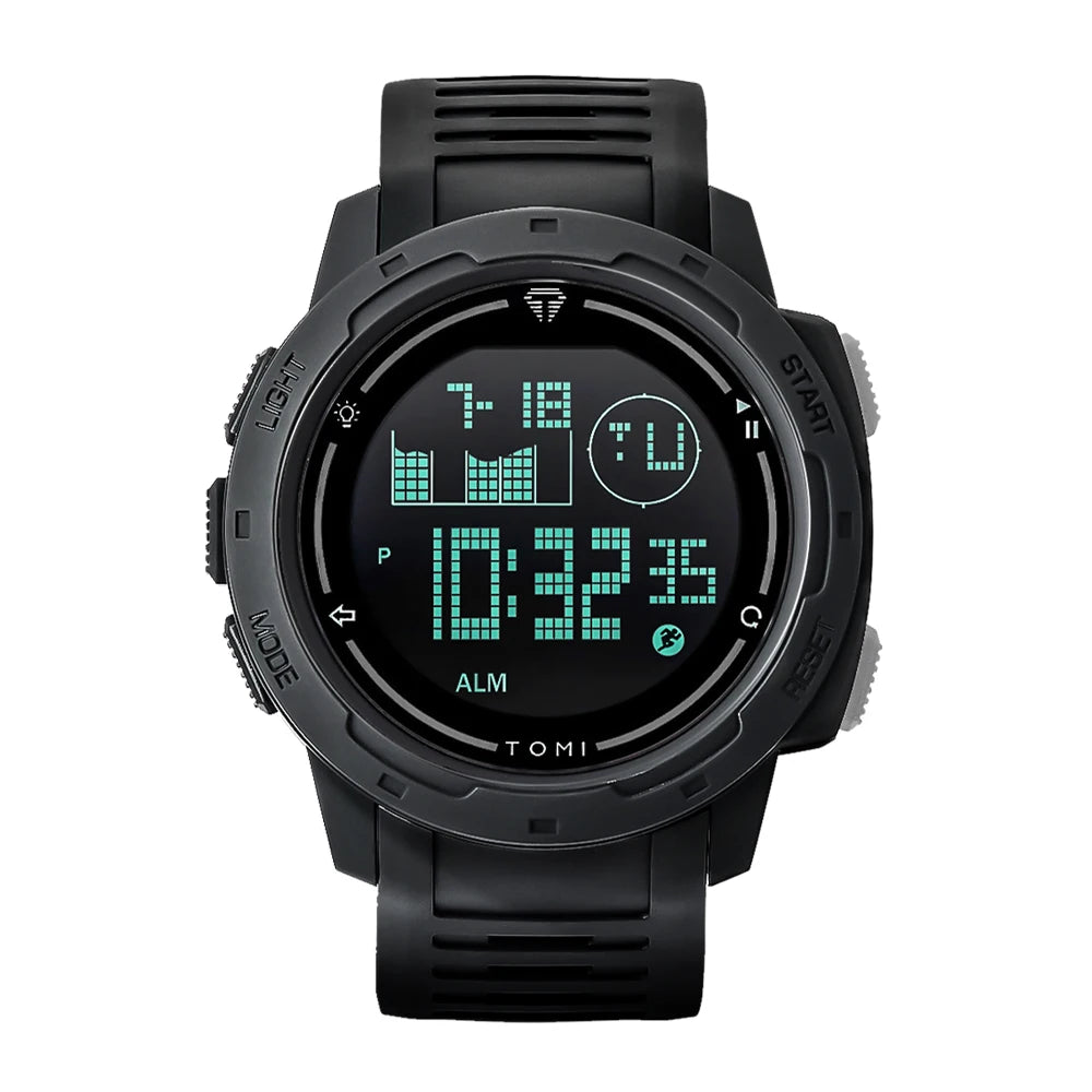 TOMI Sports Watch Digital Watch Multi functional Waterproof Stop Watch Student Sports Electronic Watch Children's Gift